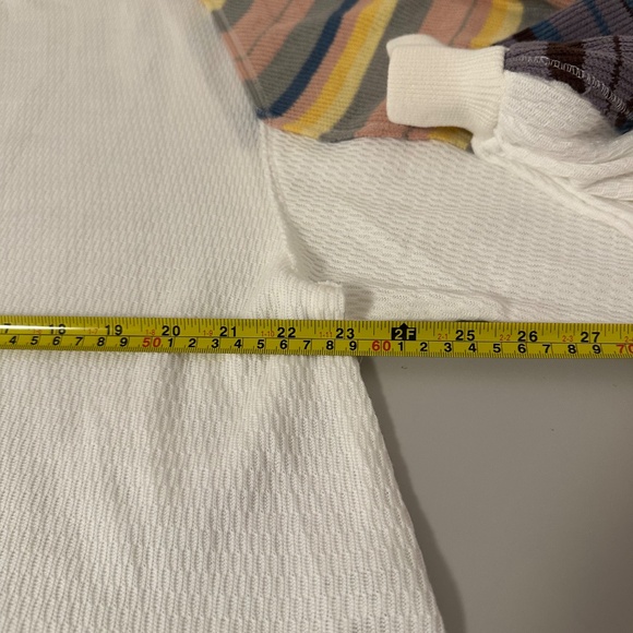 NWT Free People Rainbow Dreams Thermal Top with Balloon Sleeves | Size Medium - Picture 10 of 12